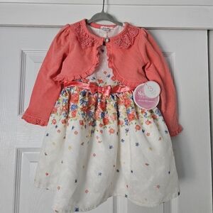 NWT Nanette baby toddler dress set
